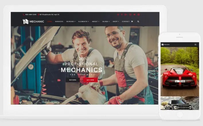 VISUALMODO MECHANIC WORDPRESS THEME